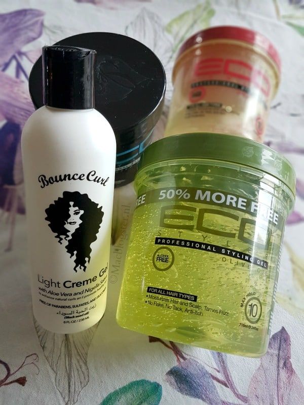 Perfecte krullen maken Bounce Curl gel vs Eco Styler Mac blogster